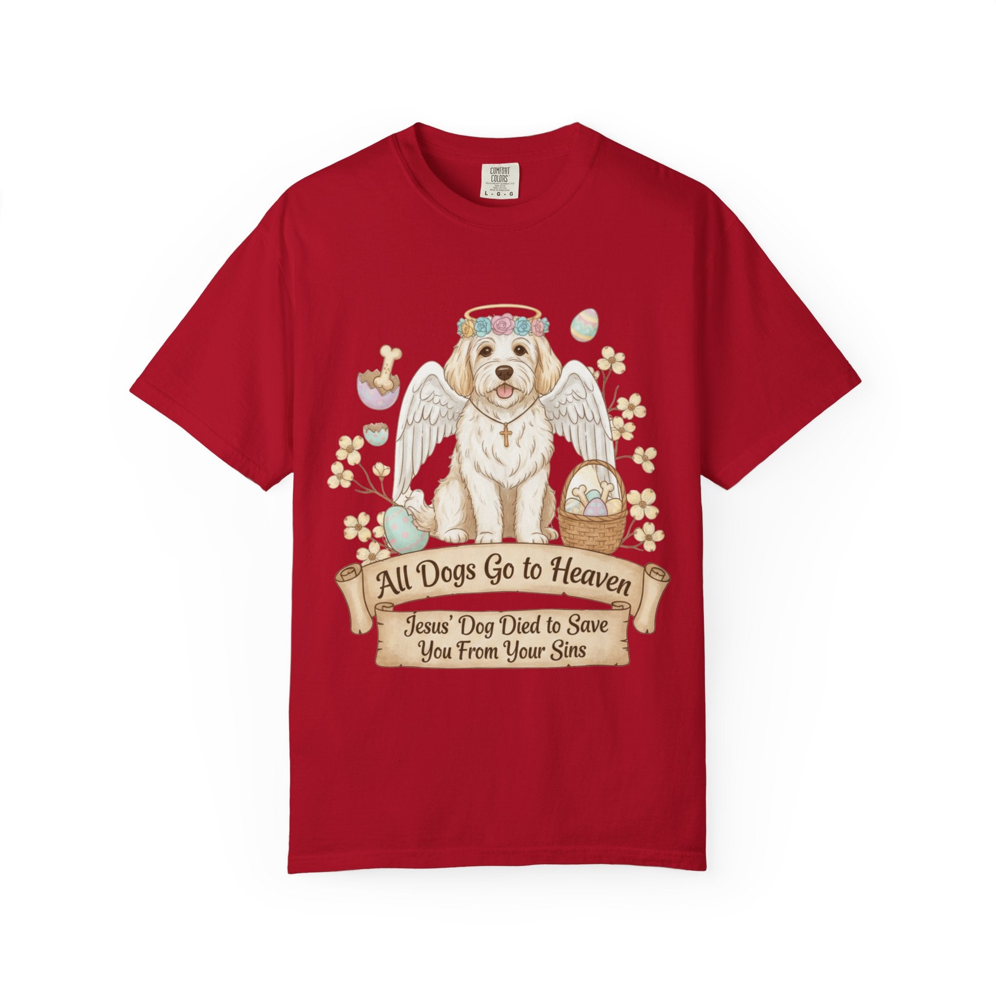 "All Dogs Go to Heaven 2" Unisex Garment-Dyed T-shirt