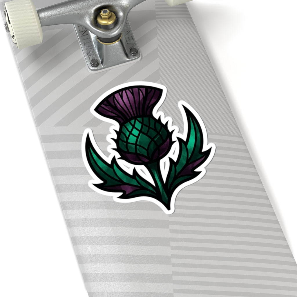 "Stained Glass Floral" Sticker