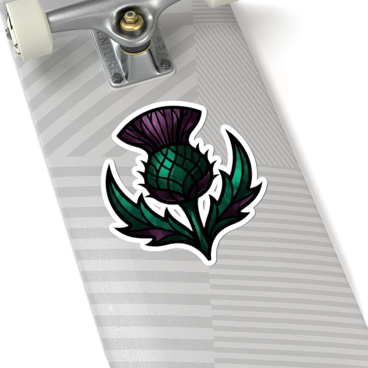 "Stained Glass Floral" Sticker