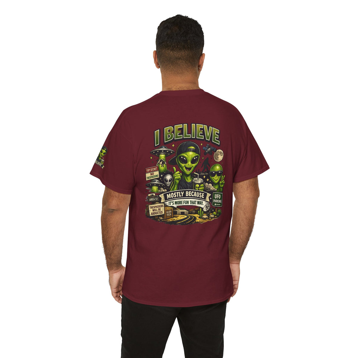 Color: Garnet | I Believe Premium Graphic Tee