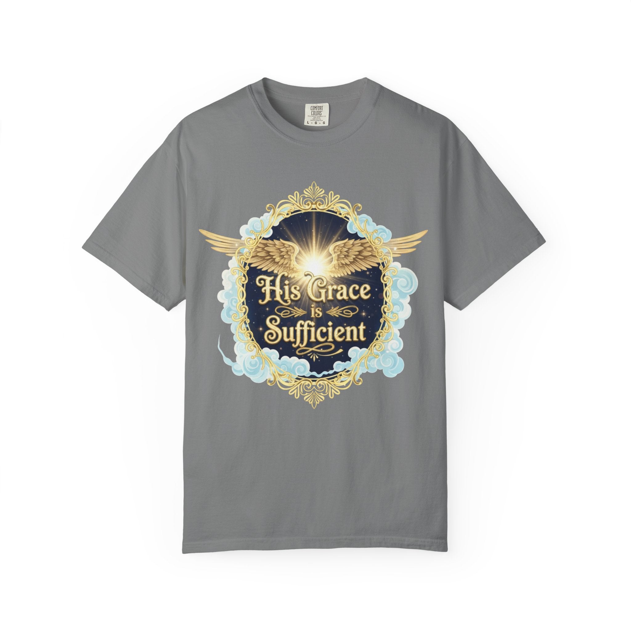 "His Grace is Sufficient" Unisex Garment-Dyed T-shirt