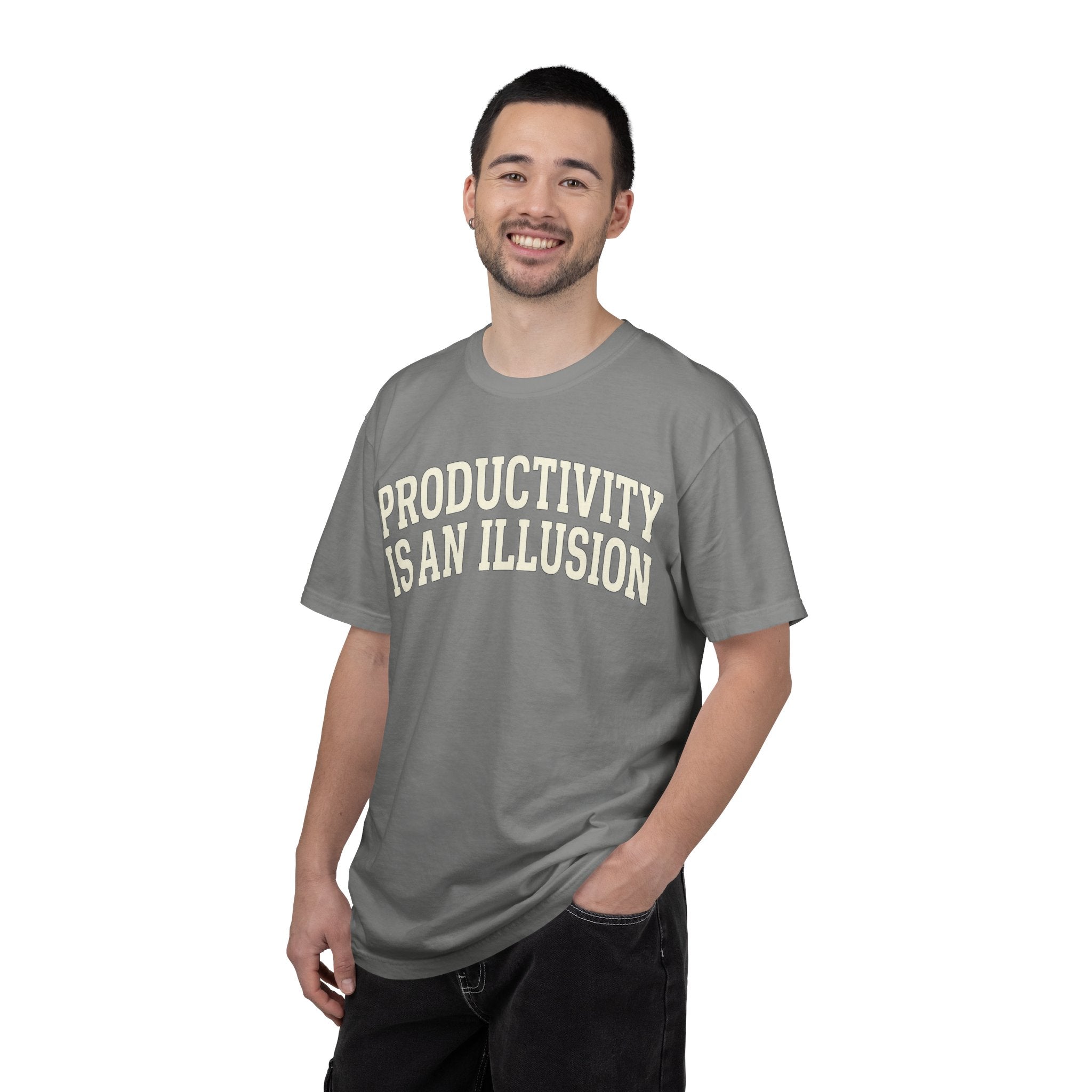 "Productivity is an Illusion" Unisex Garment-Dyed T-shirt