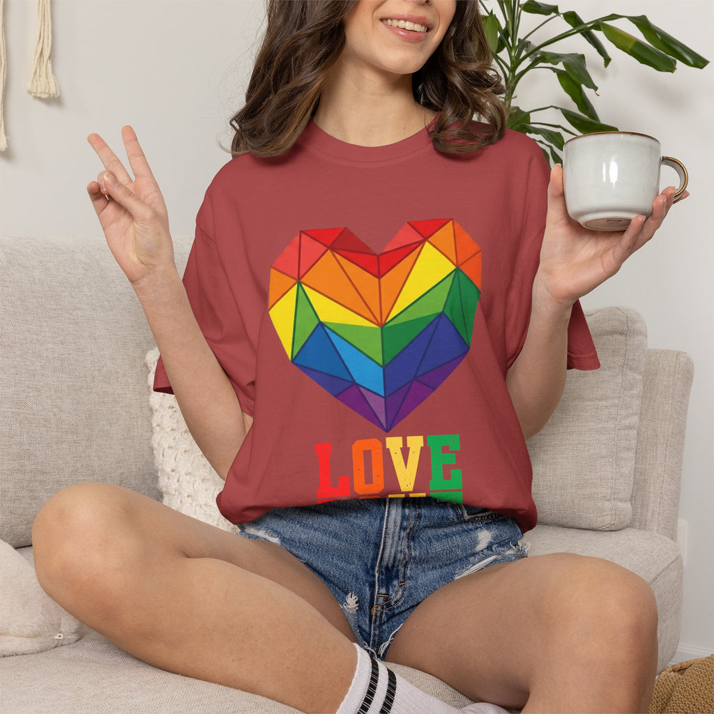 "LOVE" Unisex Garment-Dyed Tee