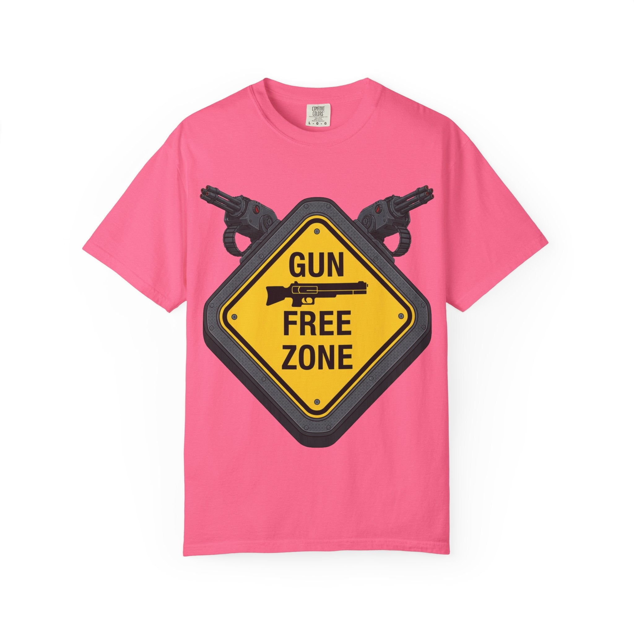 "Gun Free Zone (Heavy Metal Edition)" Unisex Garment-Dyed T-shirt