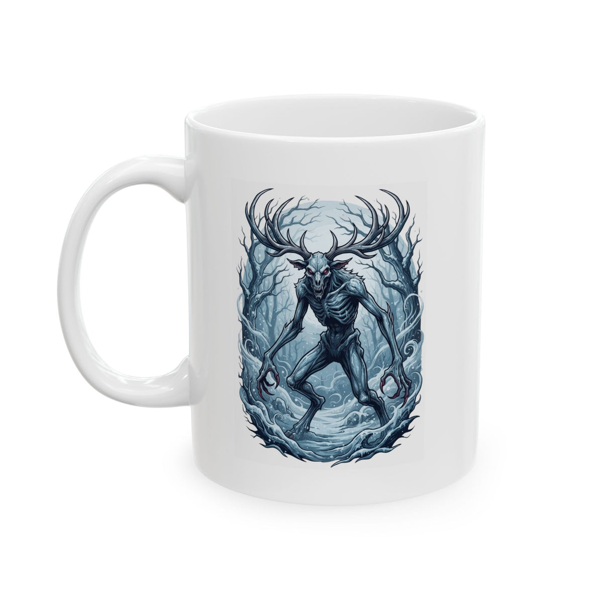"Wendigo (Algonquian Folklore)" White Ceramic Mug