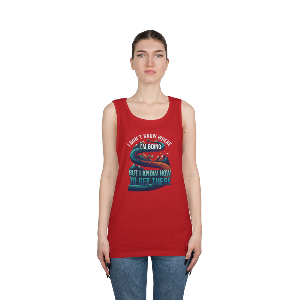 Color: Red | I Don't Know Where I'm Going Tank Top