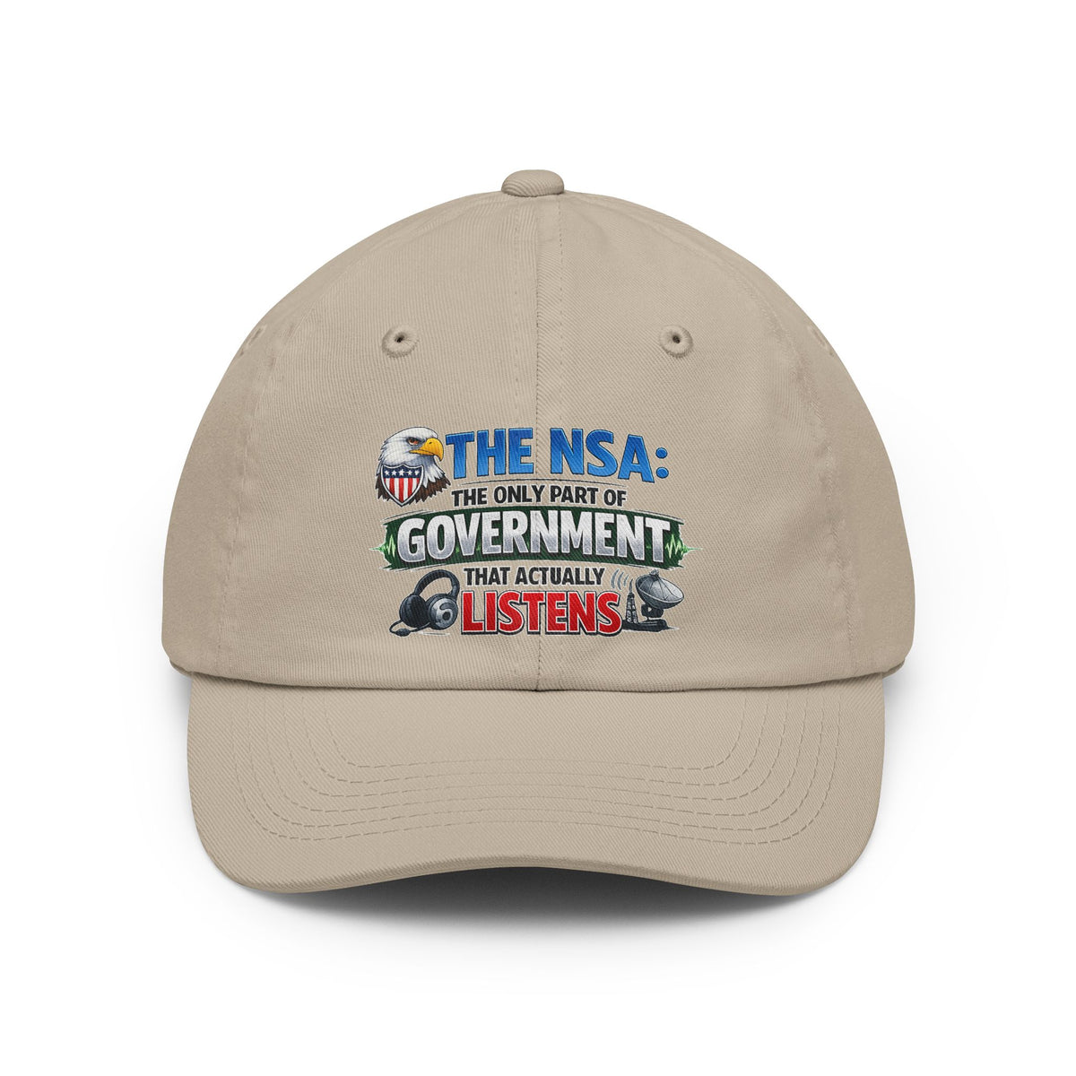 Color: Stone | They're Always Listening - Classic | Dad Hat — AttitudeShirts