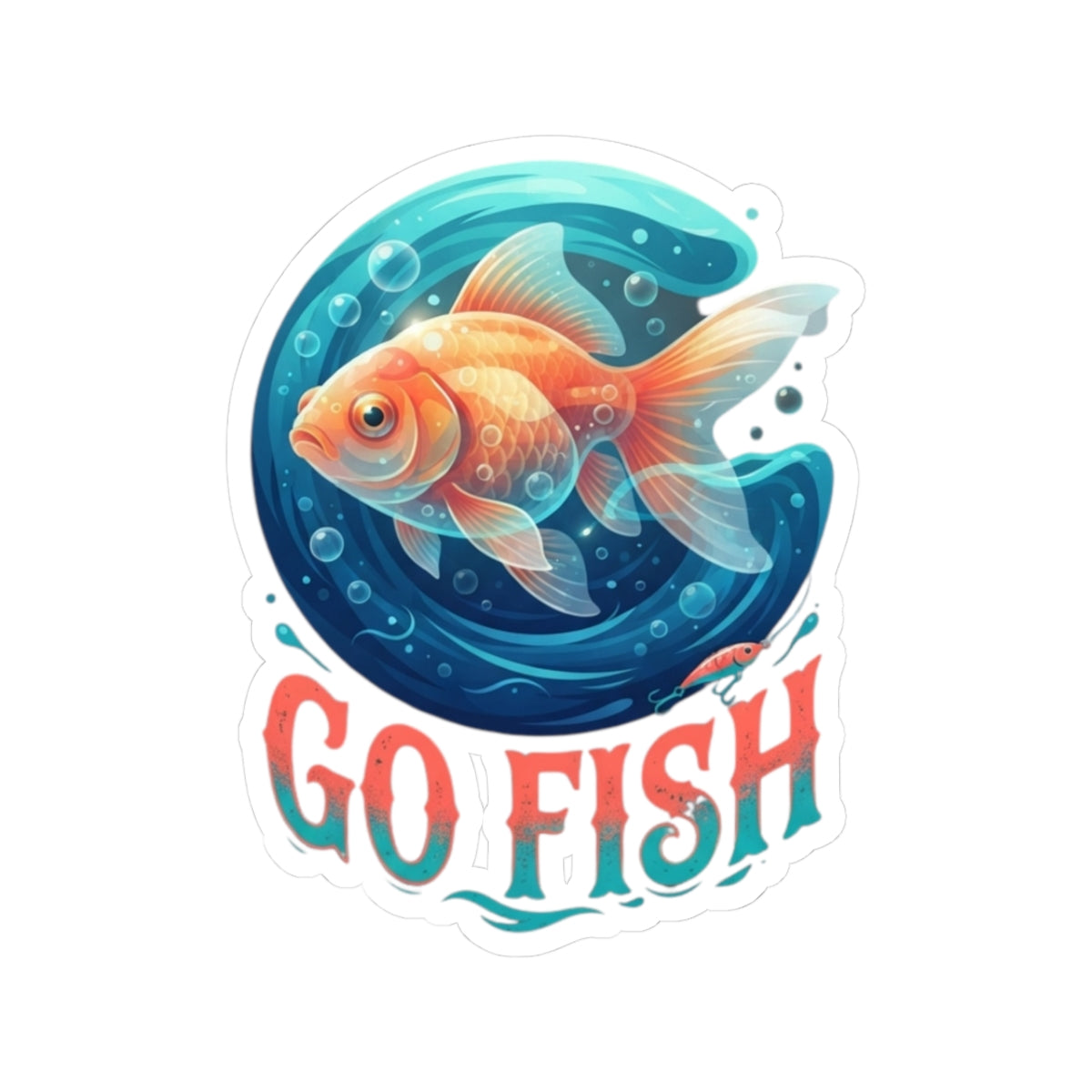 "Go Fish" Sticker — Main