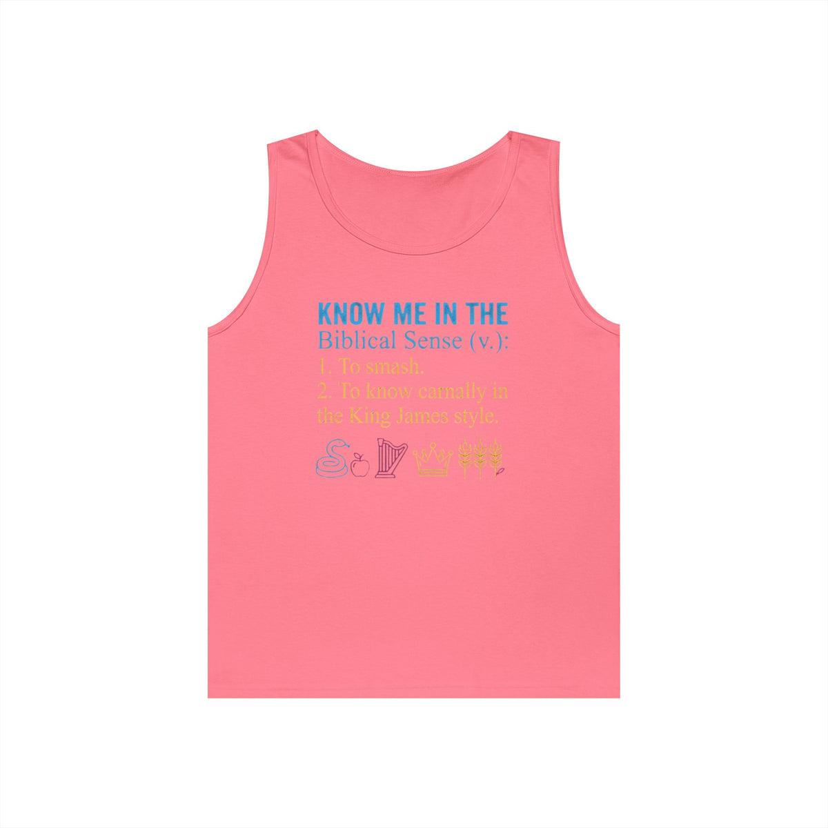 "Good Book Series Know Me In The Biblical Sense" Tank Top
