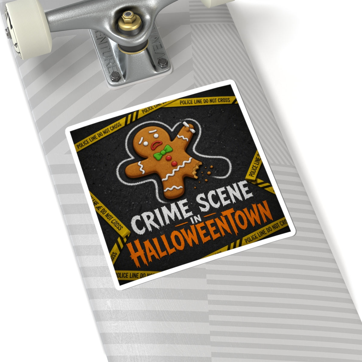 "Crime Scene in Halloweentown" Sticker — Main