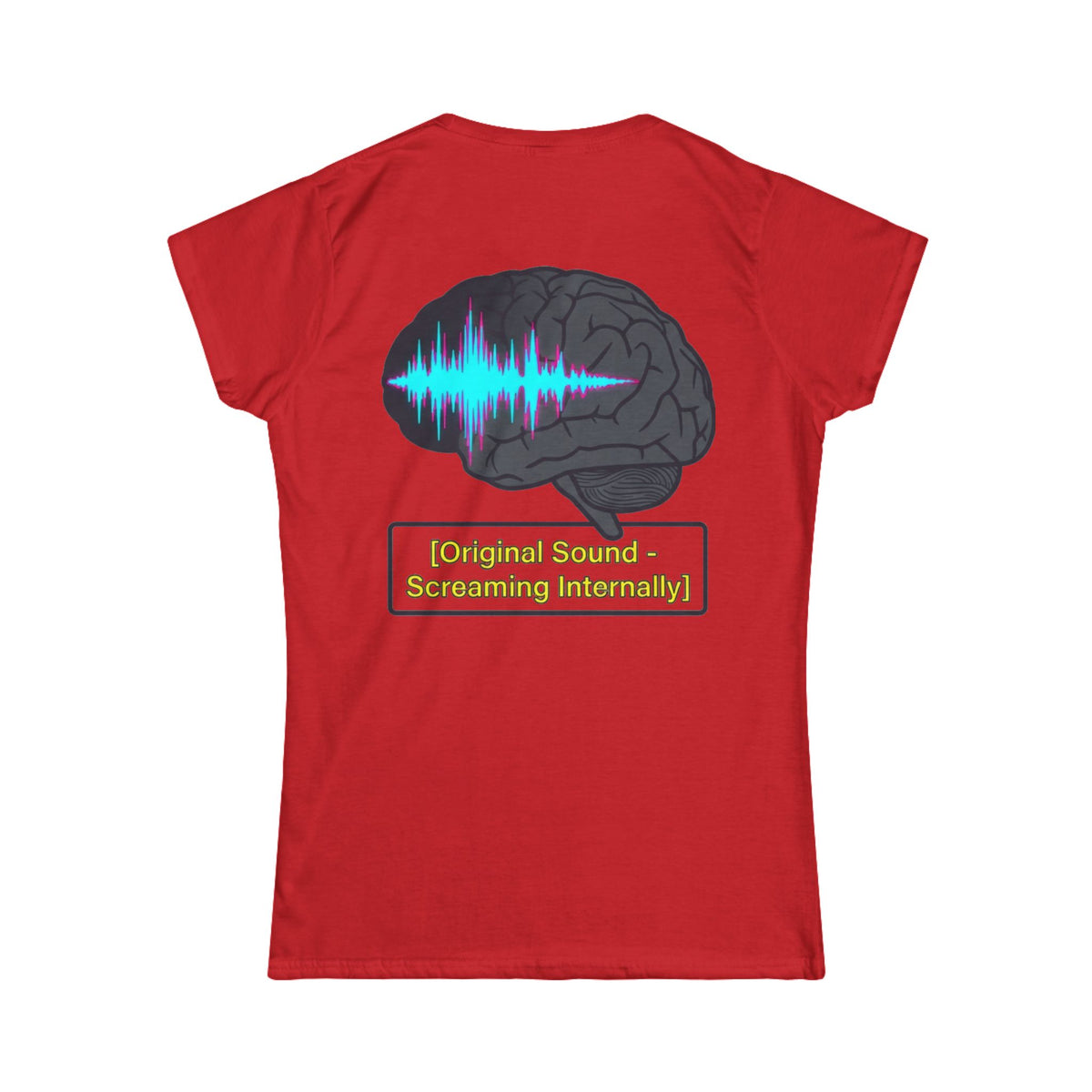 Color: Red | Screaming Internally Women's Tee