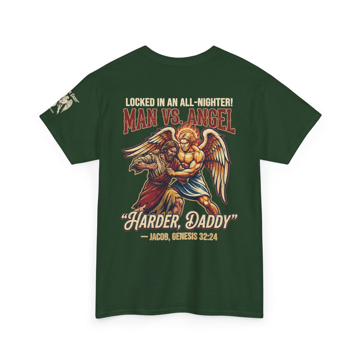 Good Book Series Man vs Angel Premium Graphic Tee
