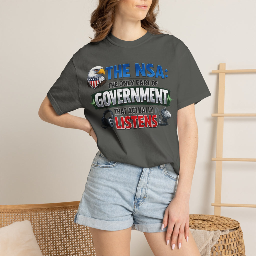"Finally, Someone Who Cares (Sort Of)" Unisex Garment-Dyed T-shirt