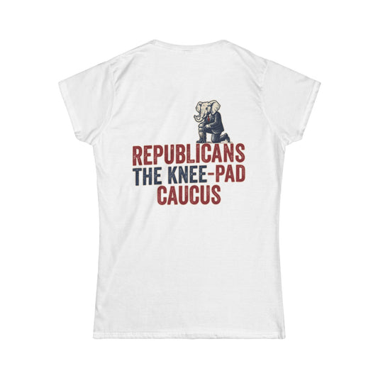 Color: White | The Knee Pad Caucus Women's Tee