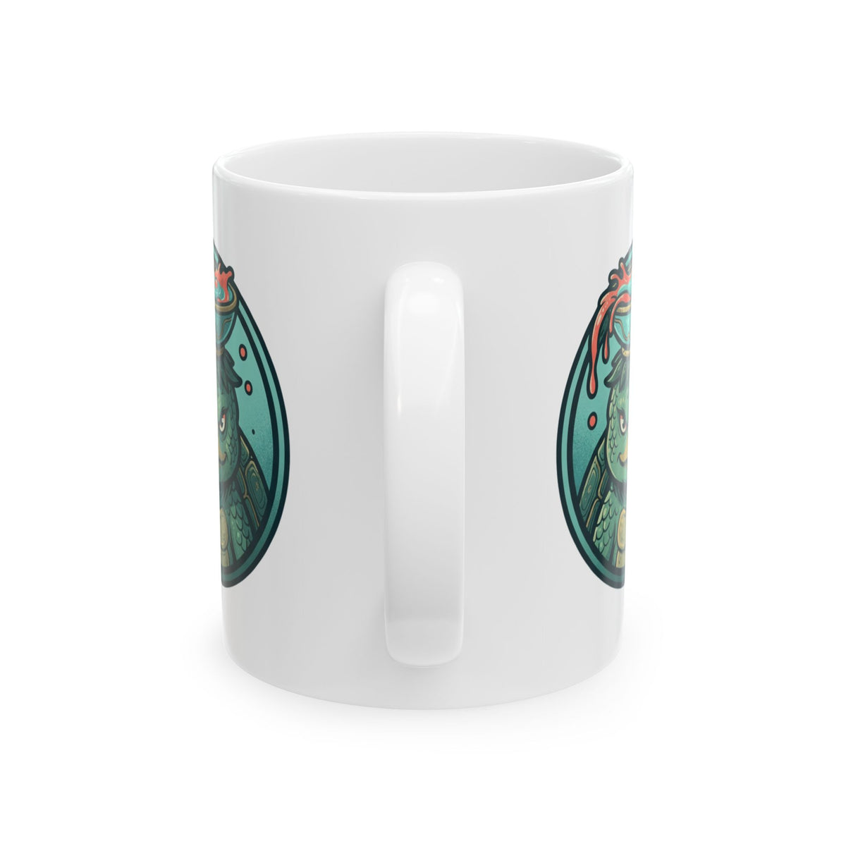 "Kappa (Japanese Folklore)" White Ceramic Mug — Graphic