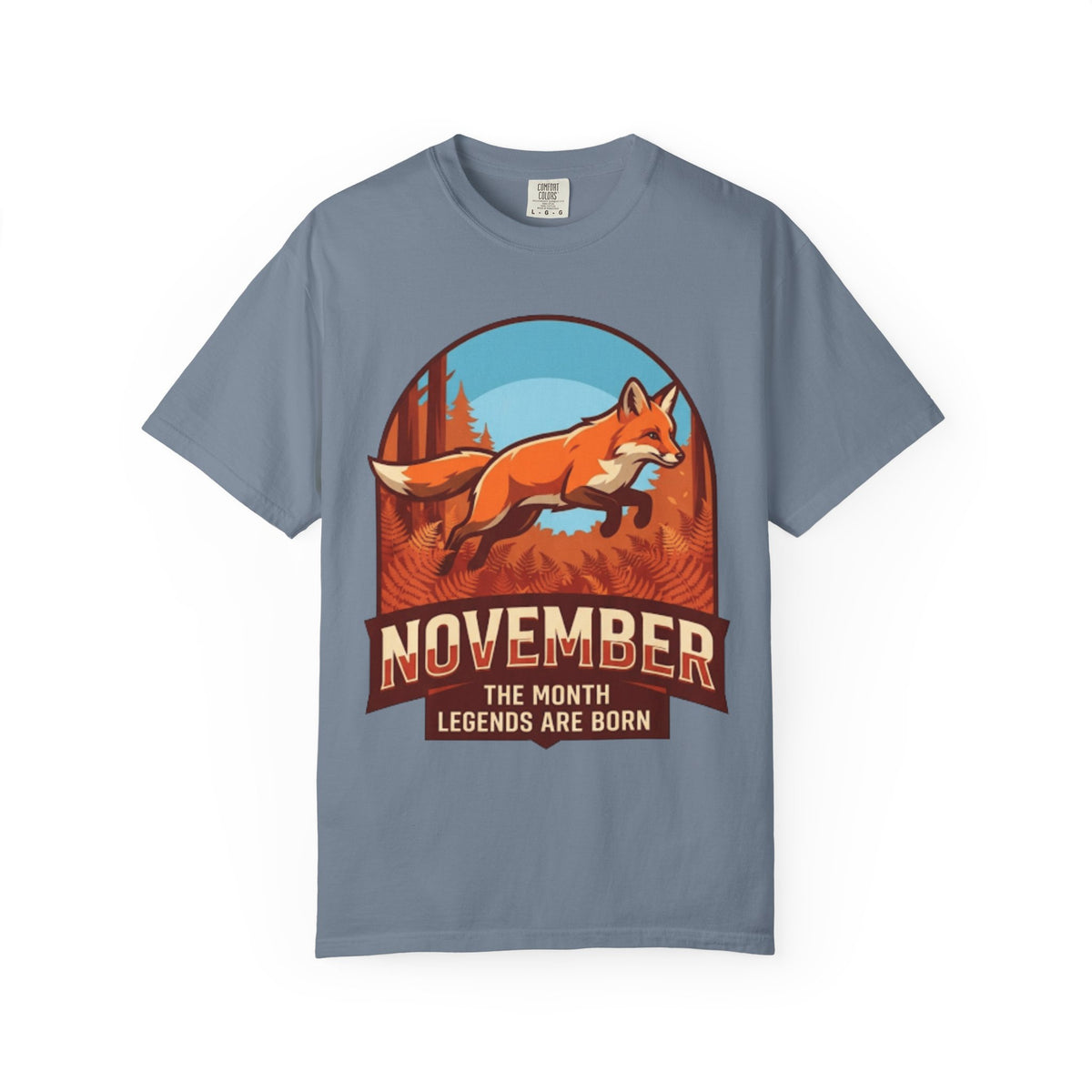 Color: Blue Jean | November Legend Unisex Garment-Dyed Tee