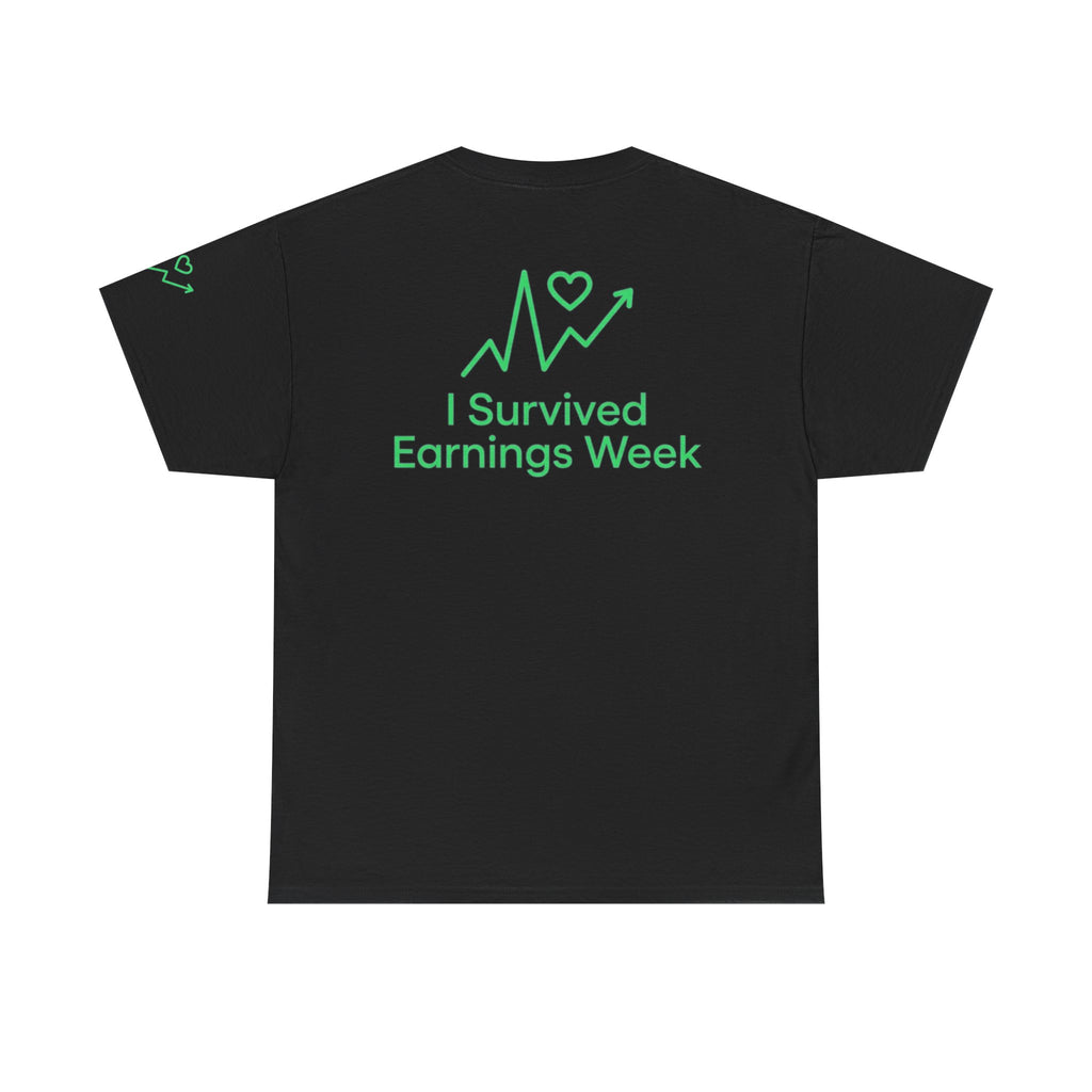 "I Survived Earnings Week" Premium Graphic Tee