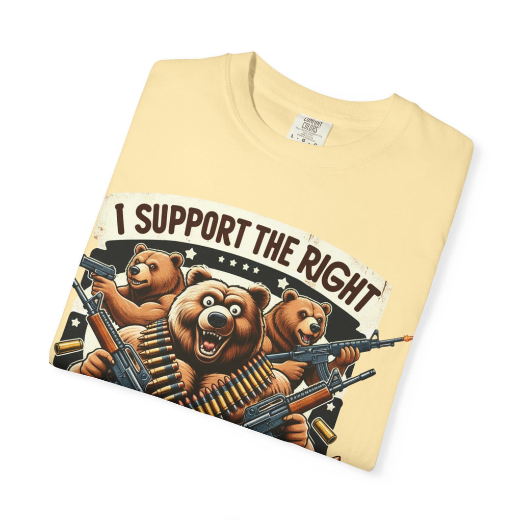 "The Right to Arm Bears (Tactical Trio)" Unisex Garment-Dyed T-shirt