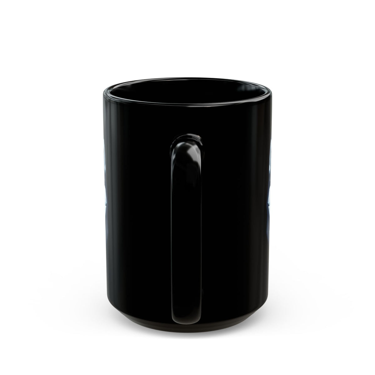 "Siberian Husky Loyal & Free" Black Ceramic Mug — Graphic