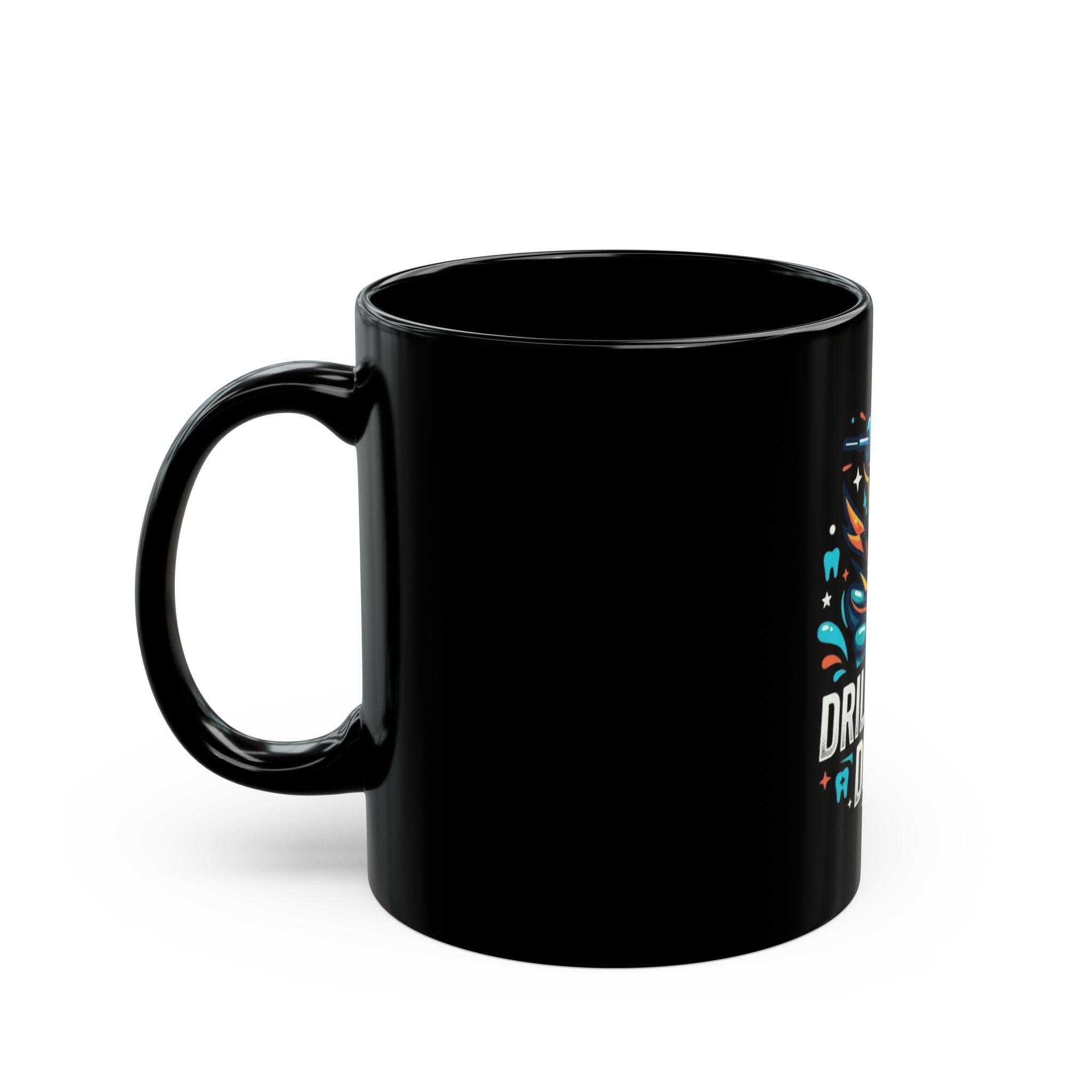 "Drill Baby Drill" Black Ceramic Mug