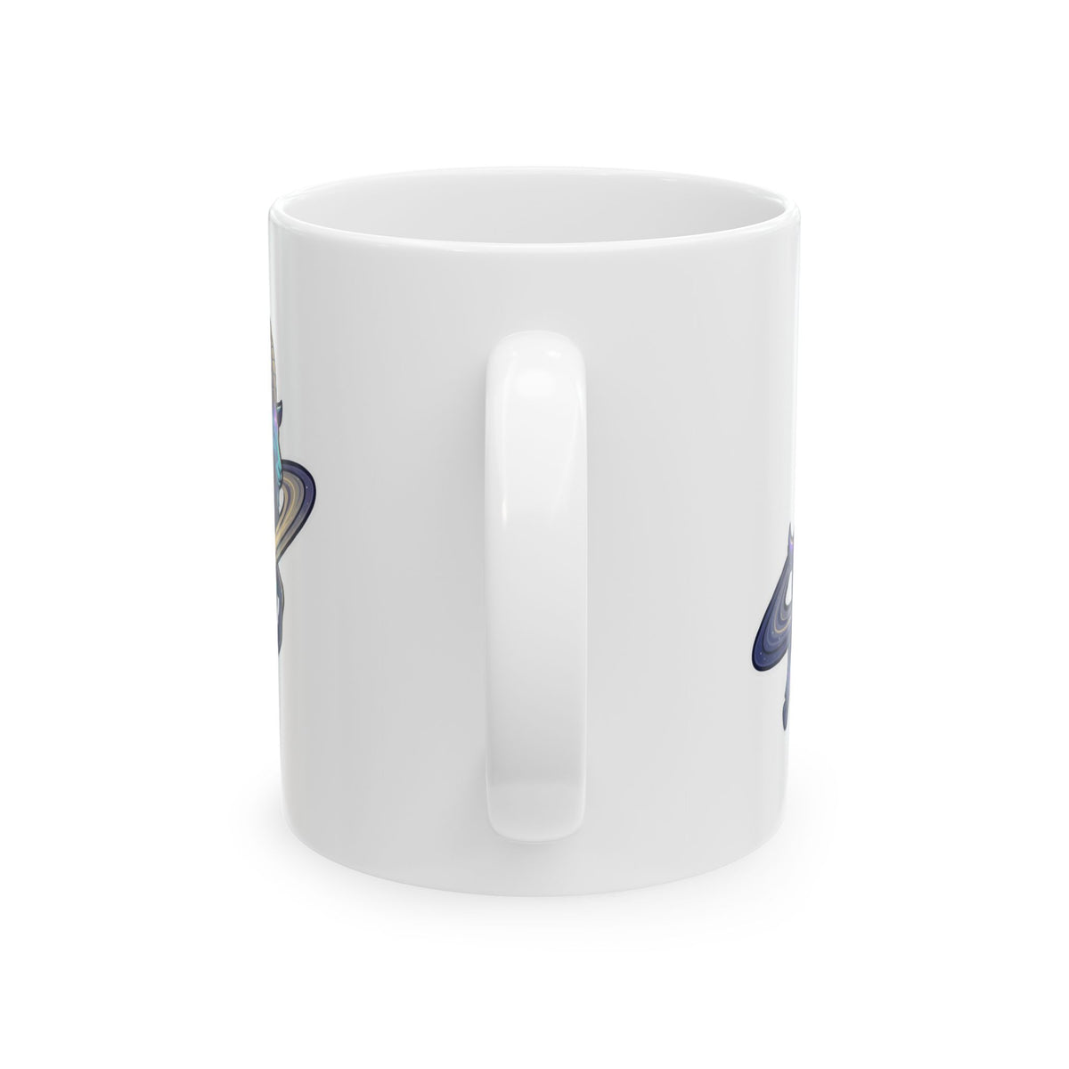"Space Explorer Capricorn" White Ceramic Mug — Graphic