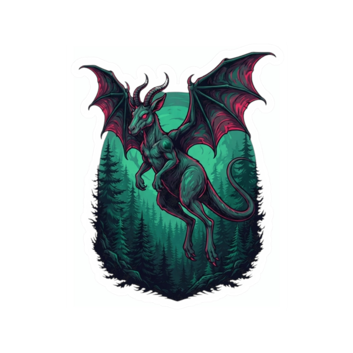 "The Jersey Devil (New Jersey, USA)" Sticker — Main