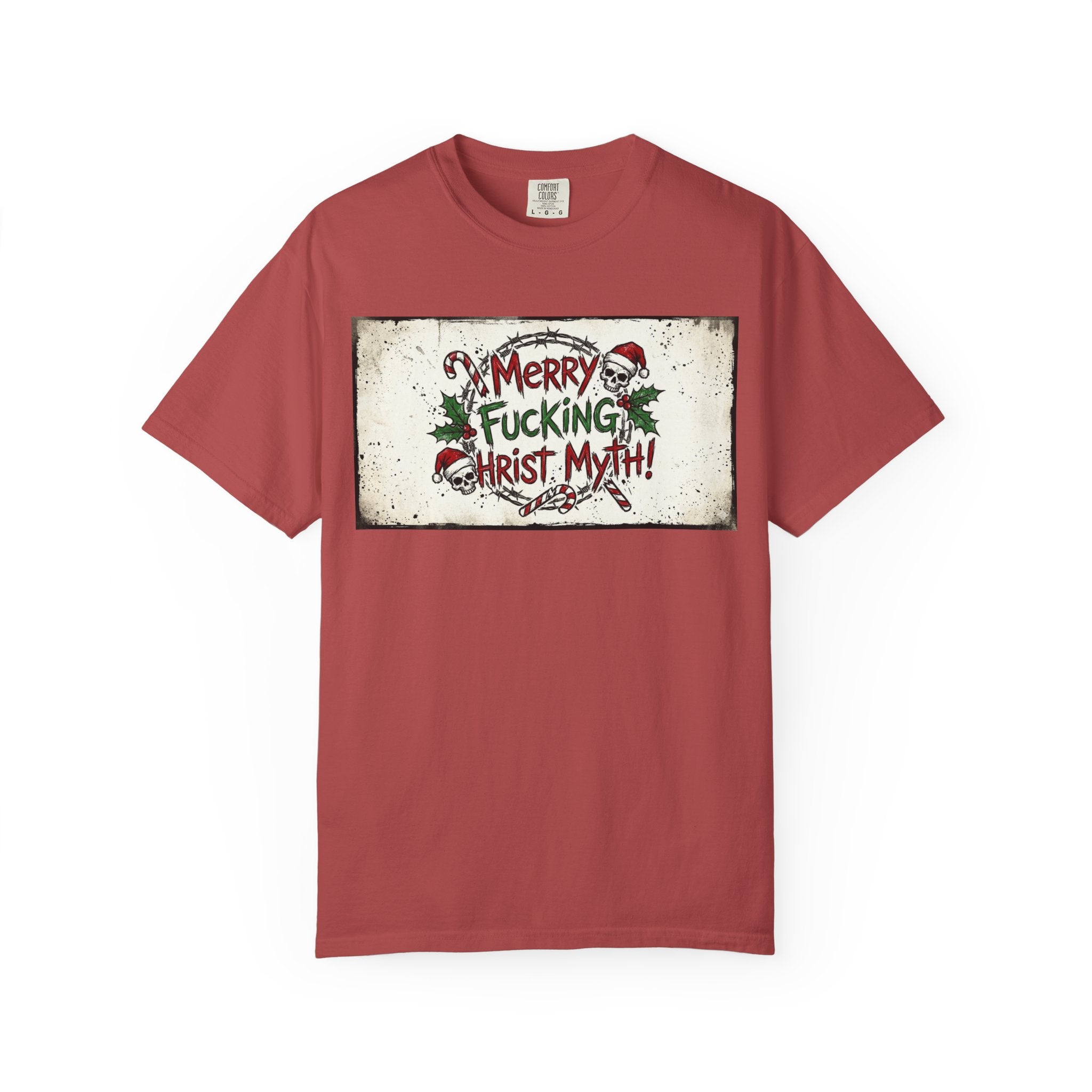 "MF Christ Myth 4" Unisex Garment-Dyed T-shirt