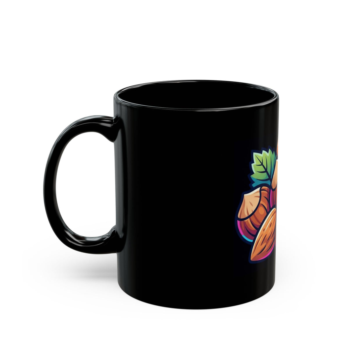 "A Little Salty, A Little Sweet" Black Ceramic Mug — Graphic