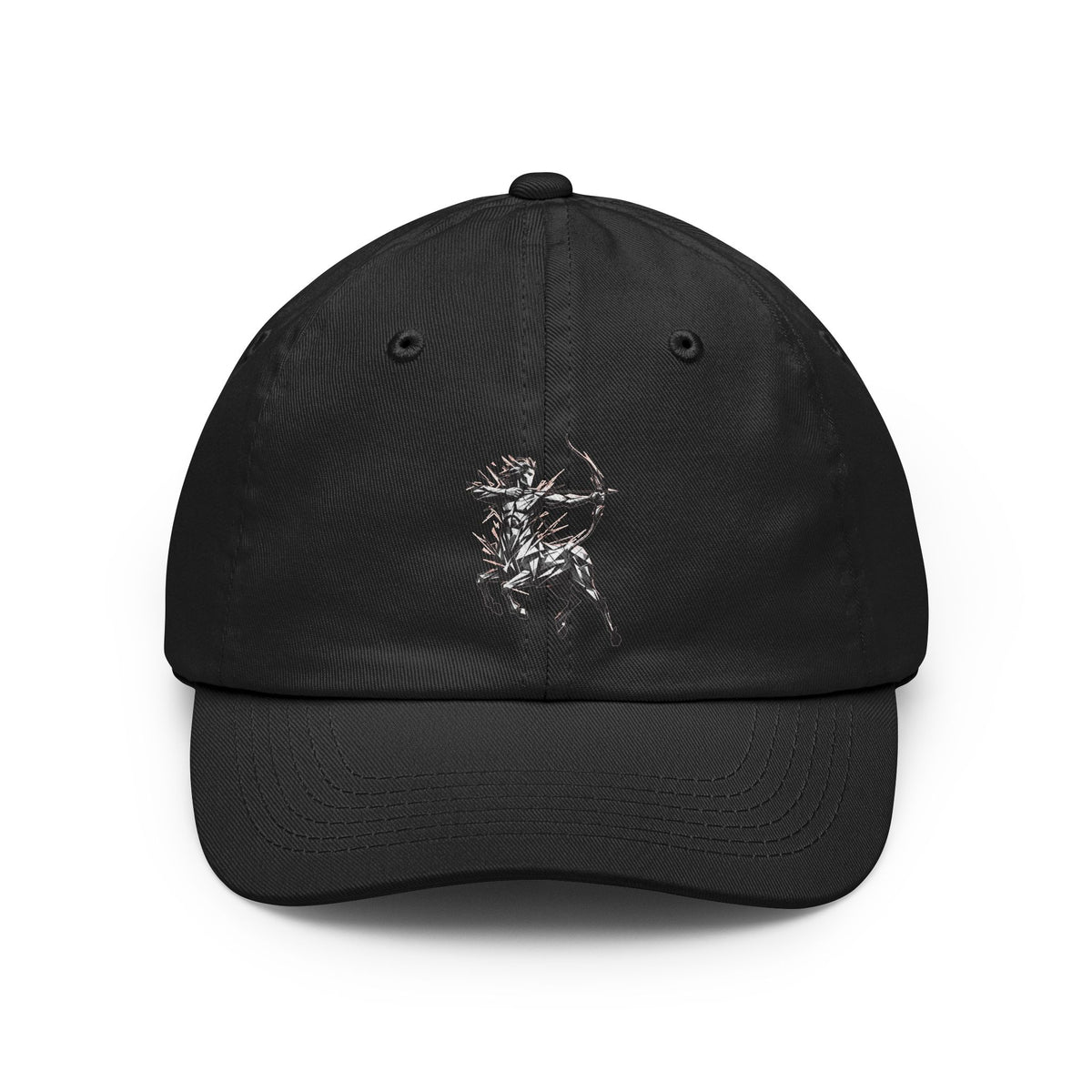 Color: Black | Sagittarius The Archer Centaur Dad Hat — Graphic
