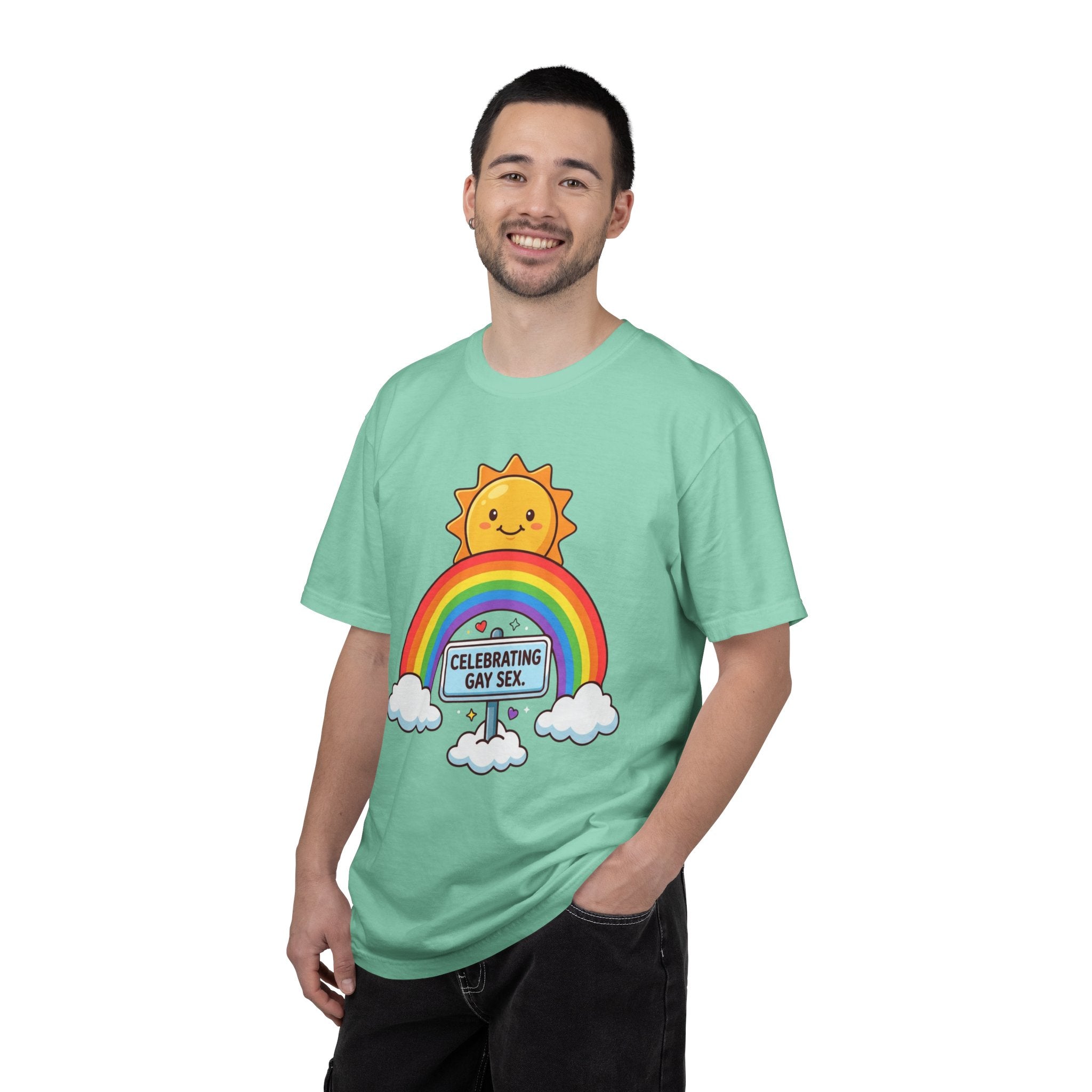 "Celebrating Gay Sex" Unisex Garment-Dyed Tee