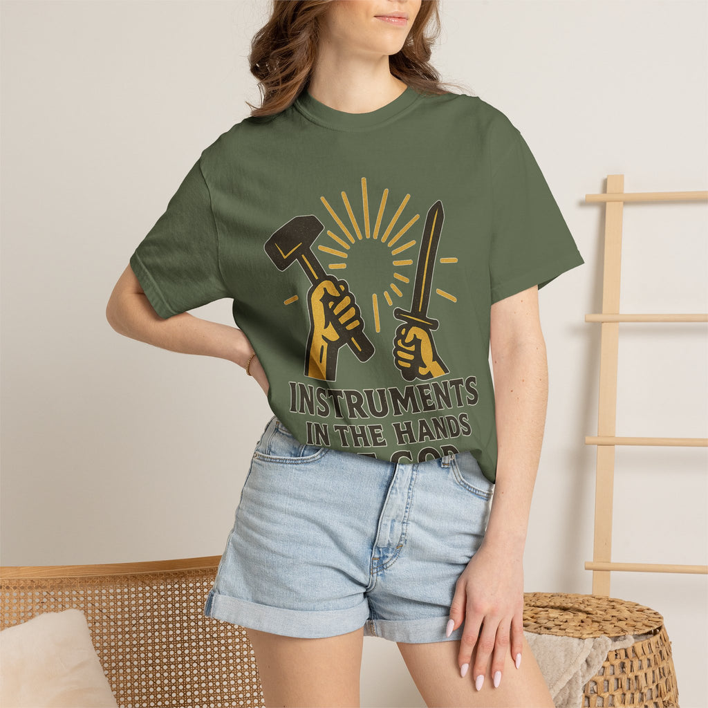"Instruments in the Hands of God" Unisex Garment-Dyed T-shirt