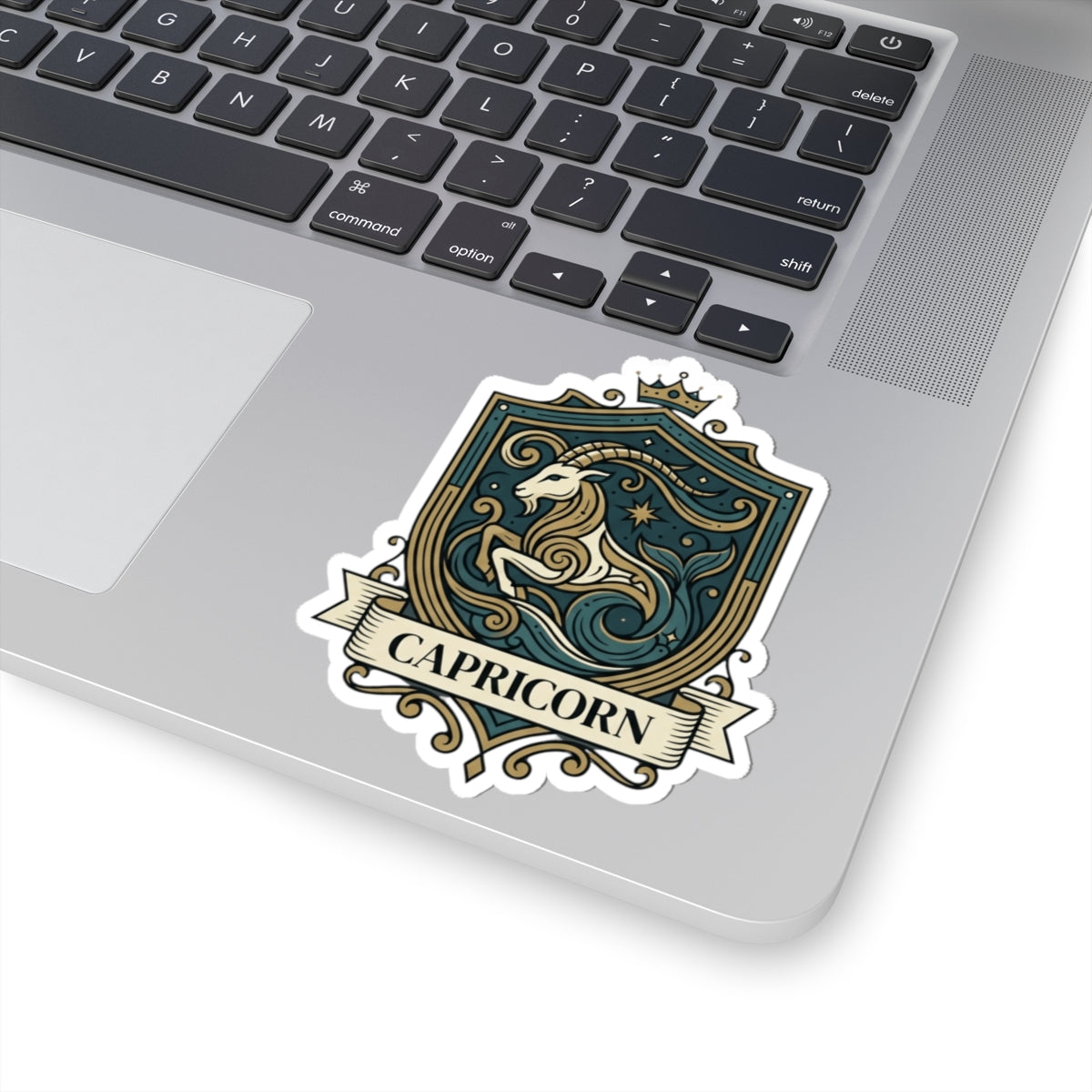 "Capricorn- The Sea-Goat Crest" Sticker — Main