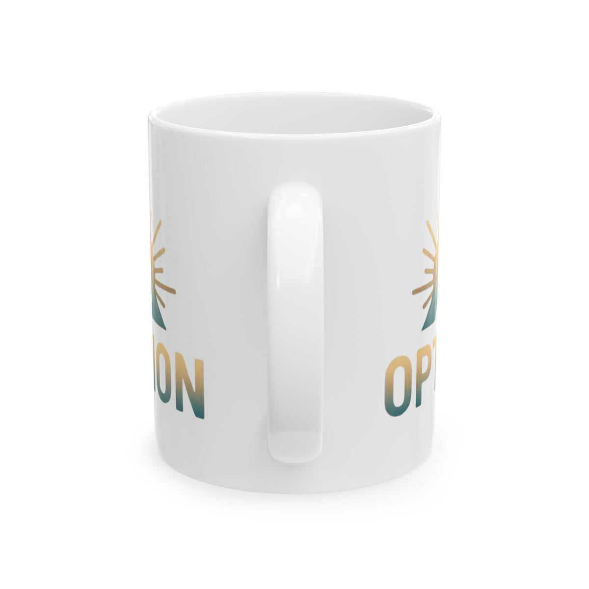 "Obstacle Or An Opportunity" White Ceramic Mug — Graphic