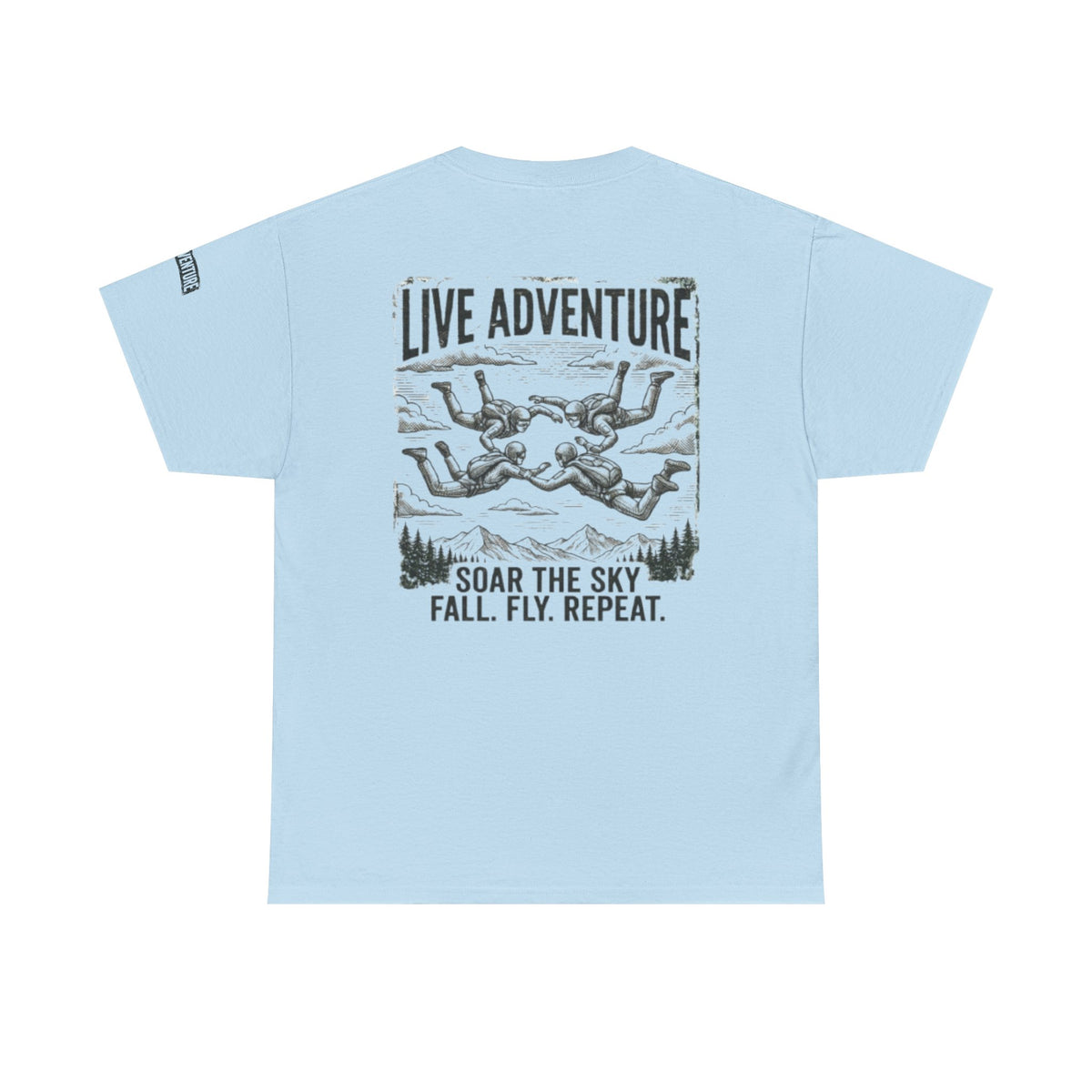 Color: Light Blue | Live Adventure - Skydive Premium Graphic Tee