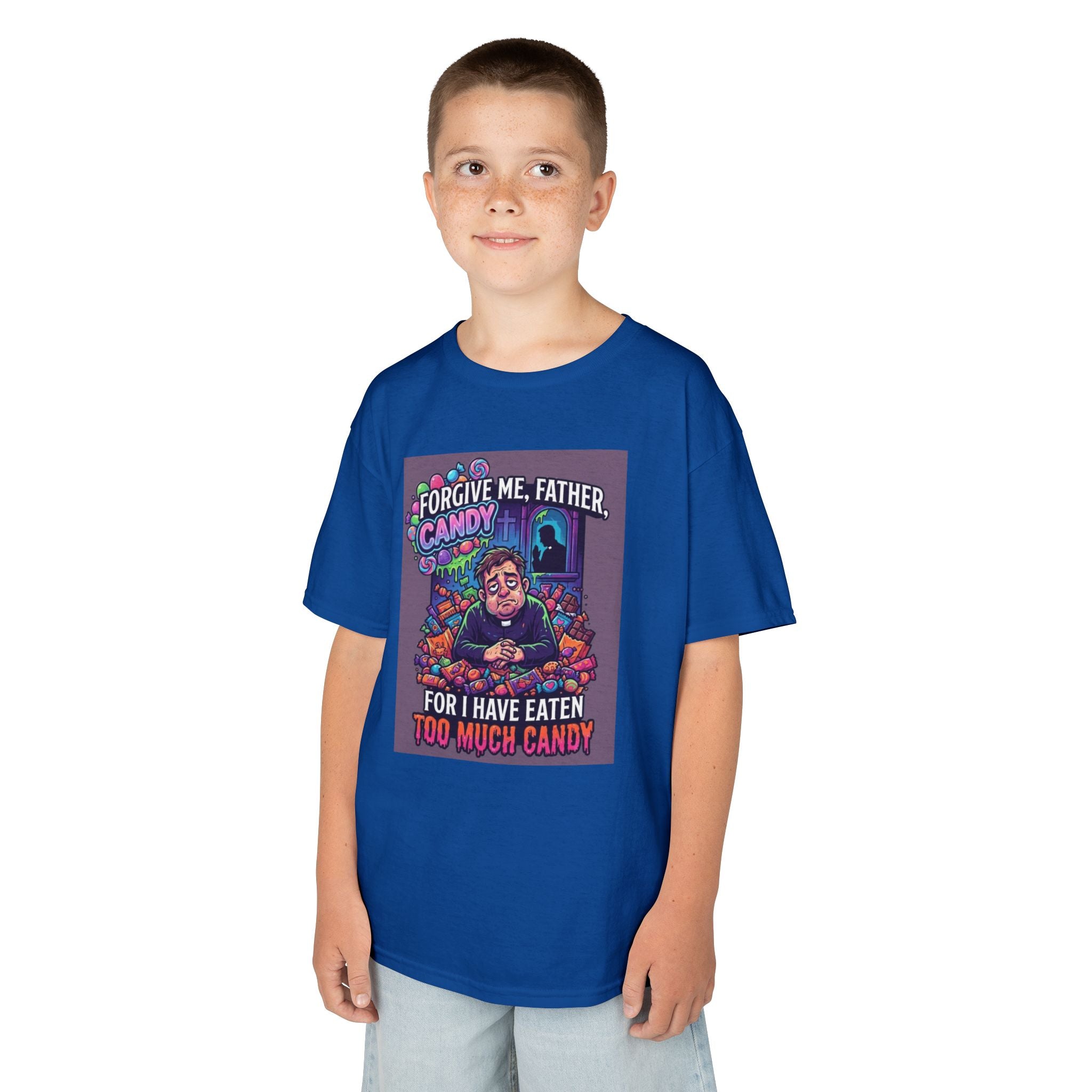 "Forgive Me Father Too Much Candy" Kids Tee