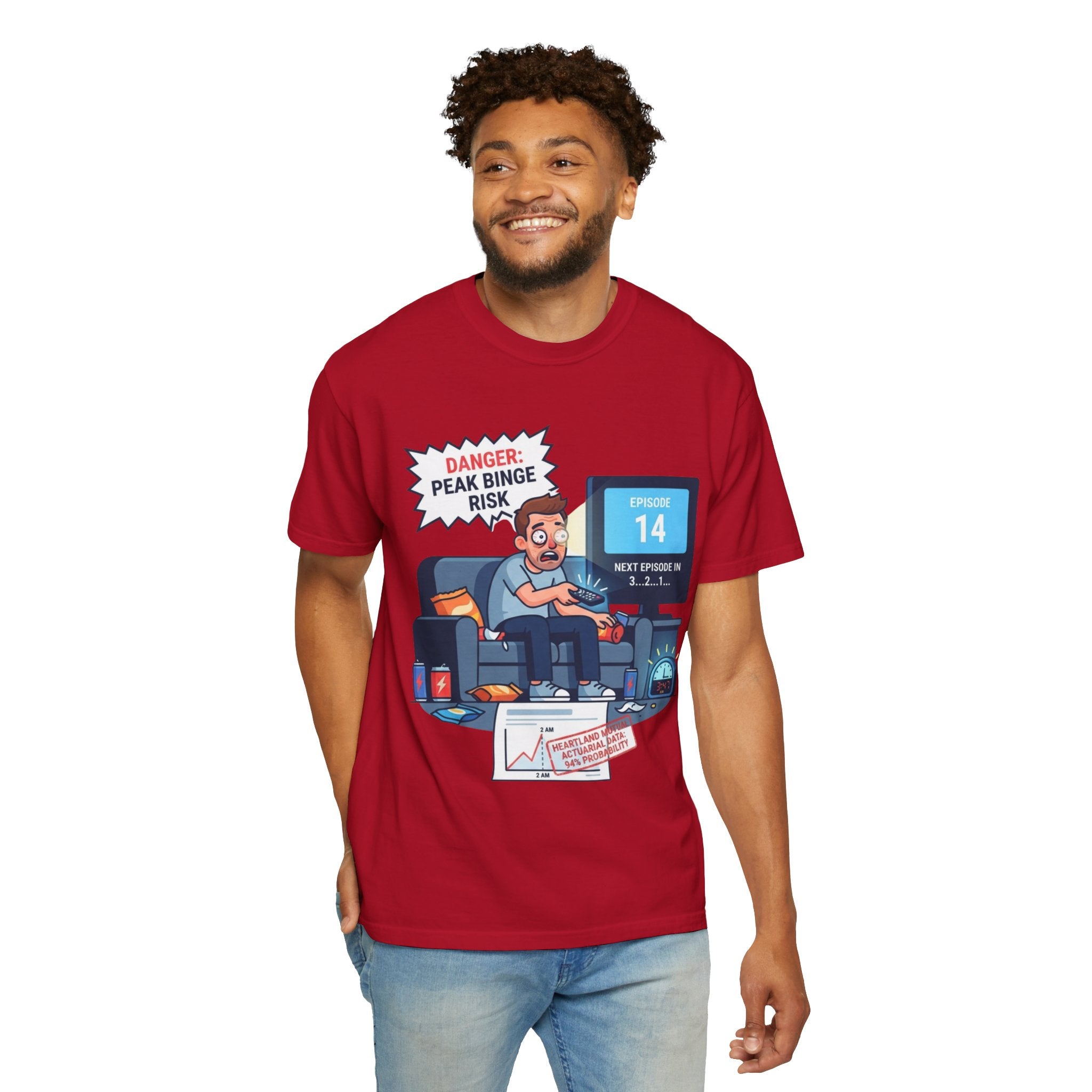 "Peak Bing Risk" Unisex Garment-Dyed Tee