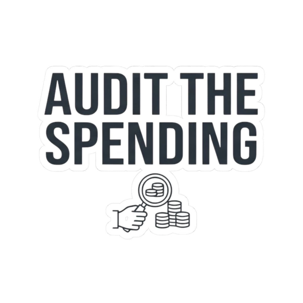 "Protest Series - Audit The Spending" Sticker
