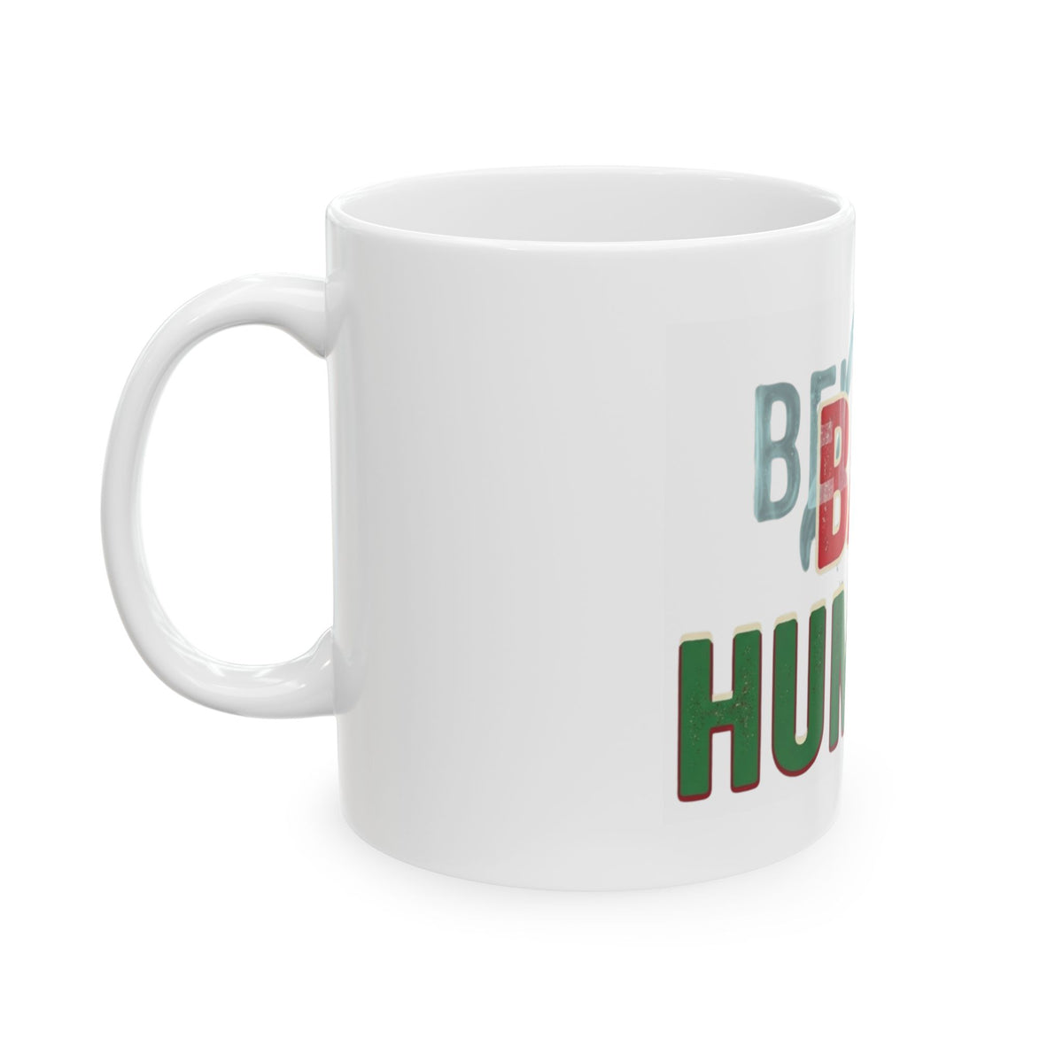 "Bah Humburg" White Ceramic Mug