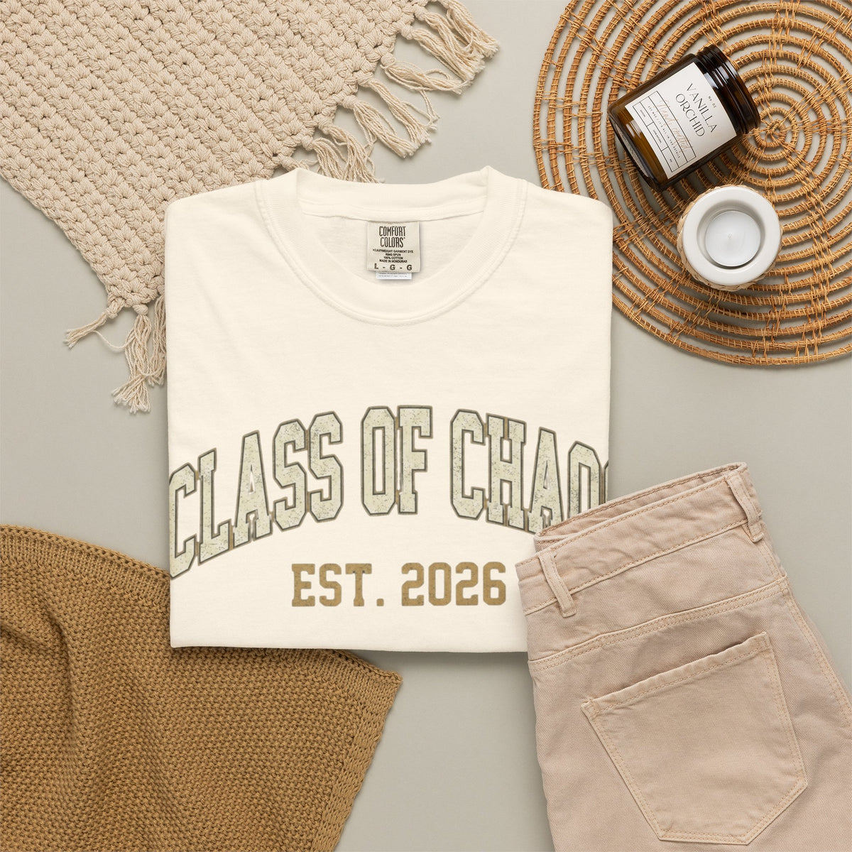 "Class of Chaos" Unisex Garment-Dyed Tee