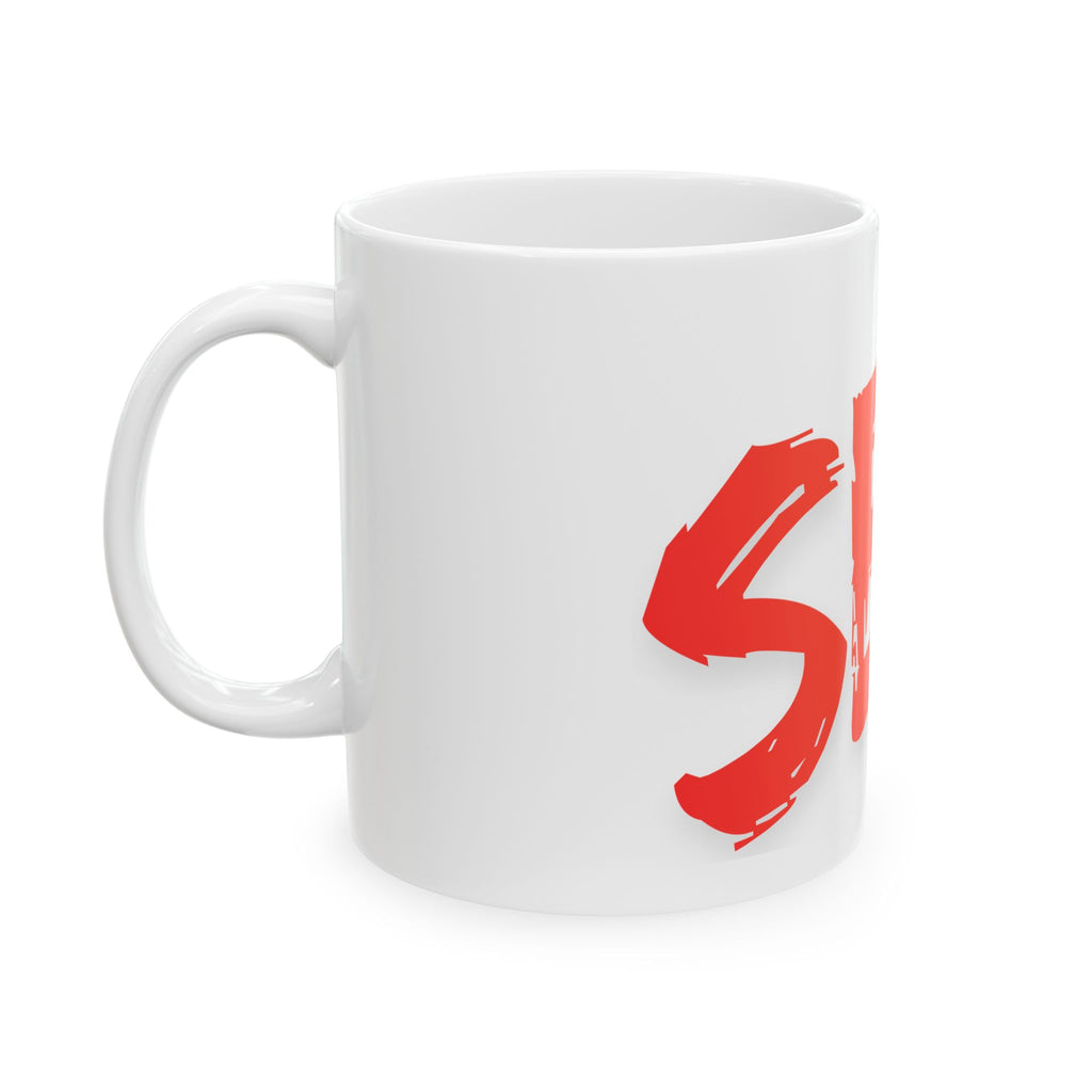 "Built for Sex" White Ceramic Mug — Graphic