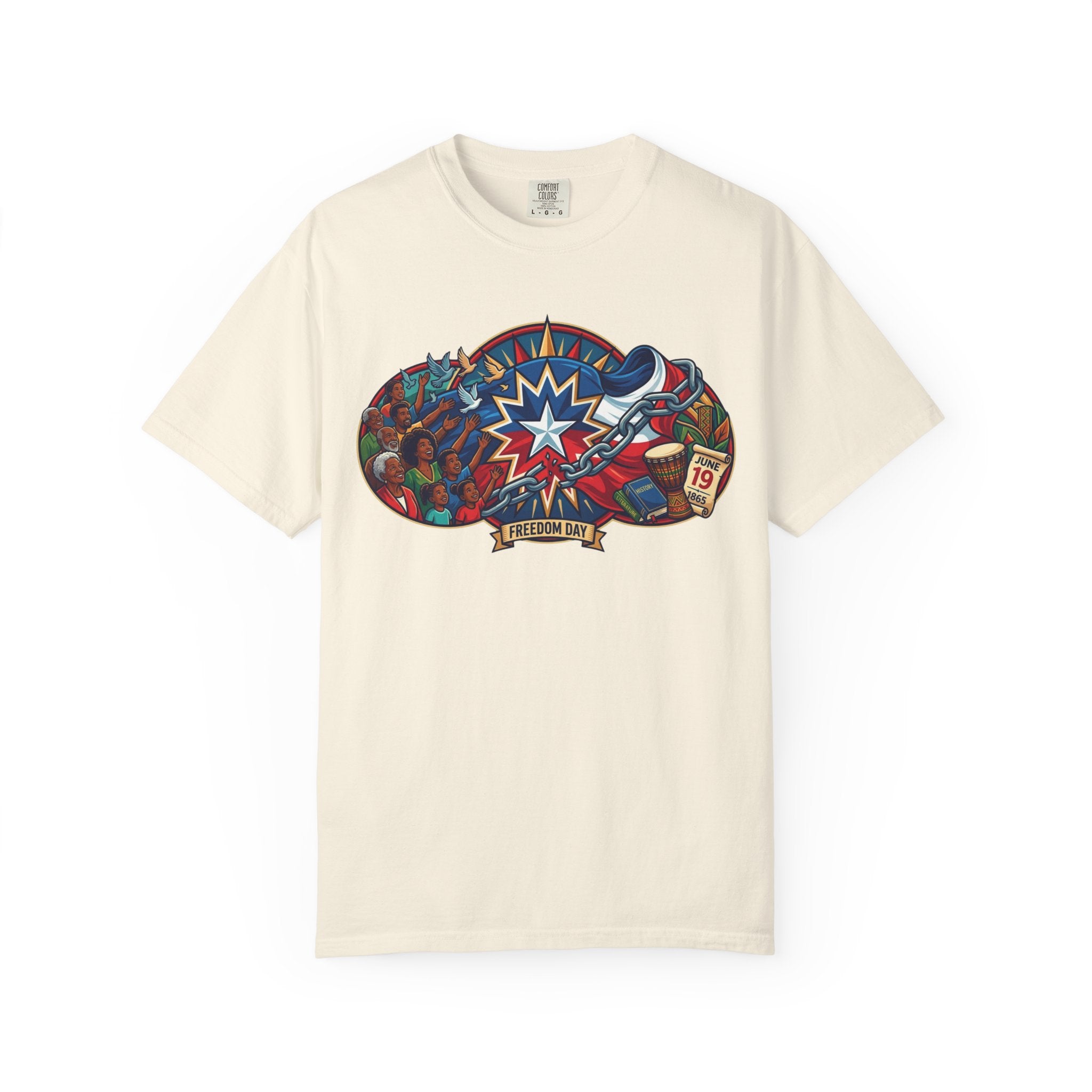 "Juneteenth" Unisex Garment-Dyed Tee