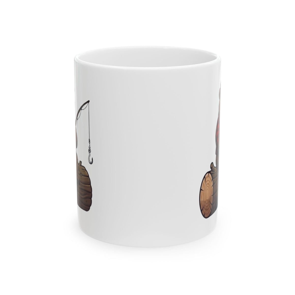 "Bear Master Baiter" White Ceramic Mug — Graphic
