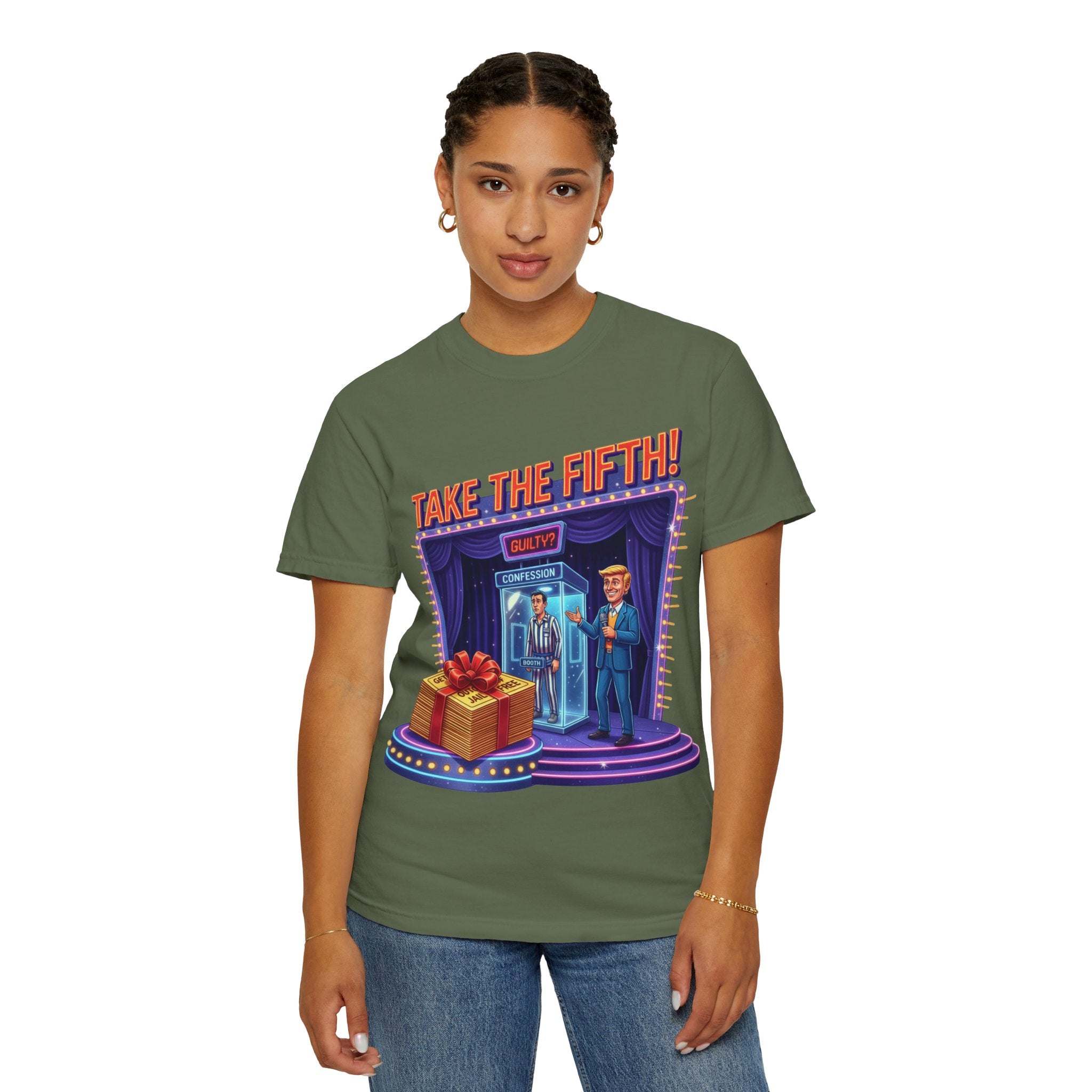 Take The Fifth T-Shirt — Game Show Parody Graphic Tee