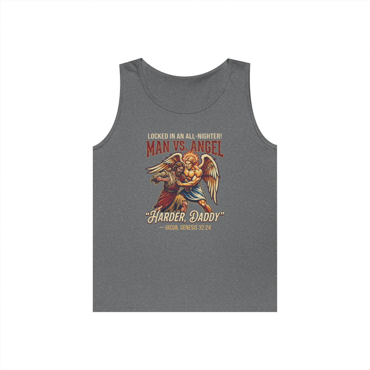 "Good Book Series Man vs Angel" Tank Top