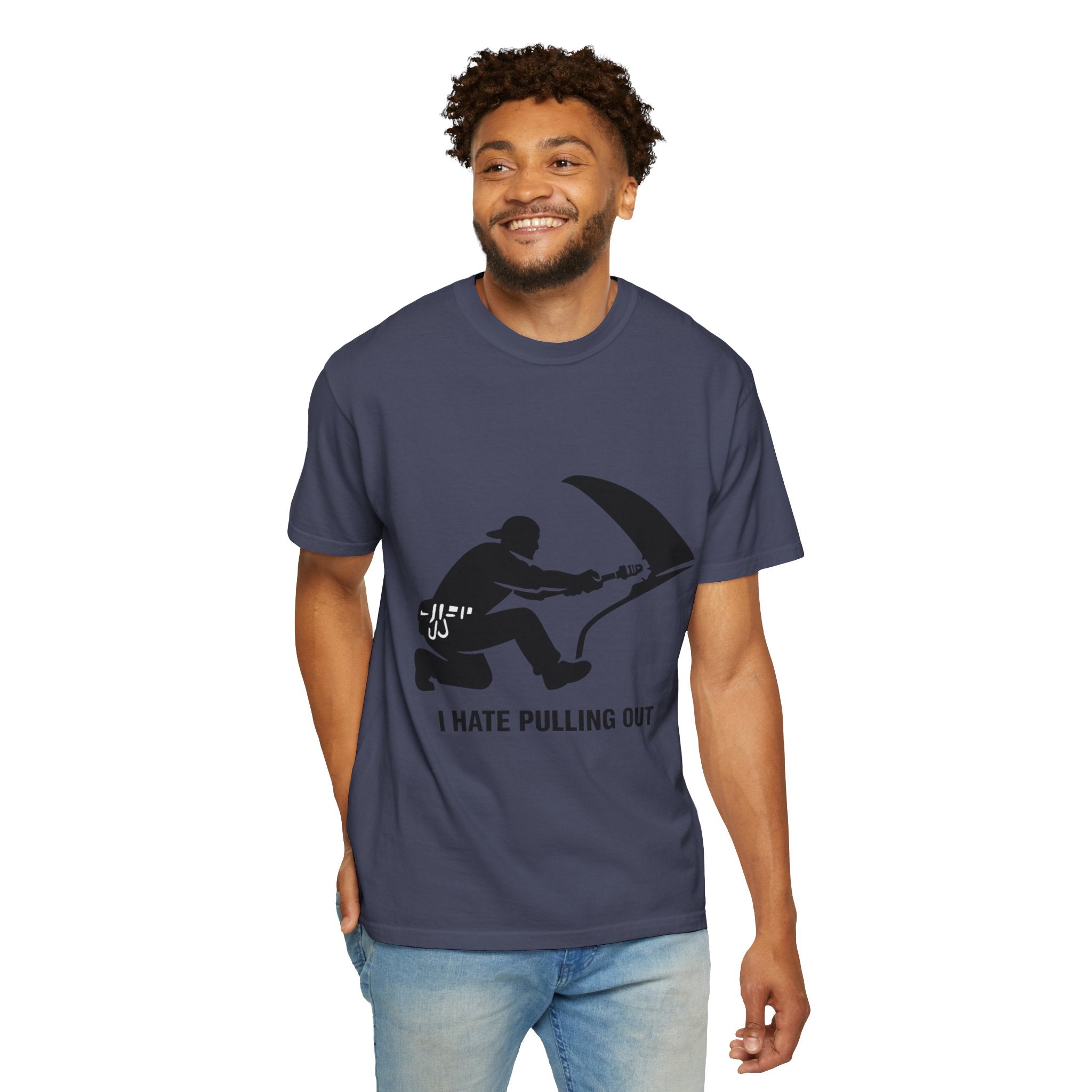 "I Hate Pulling Out Mechanic" Unisex Garment-Dyed T-shirt