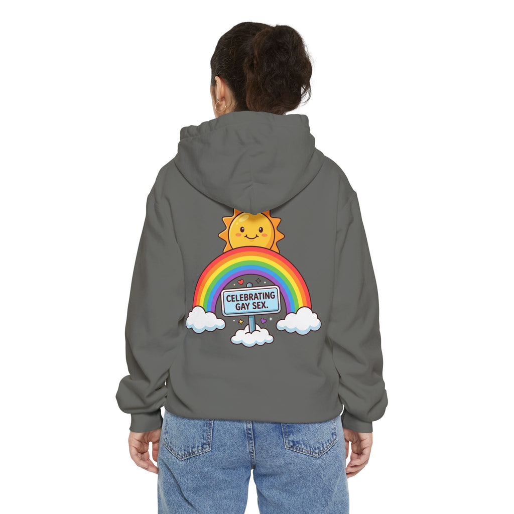 "Celebrating Gay Sex" Garment-Dyed Hoodie