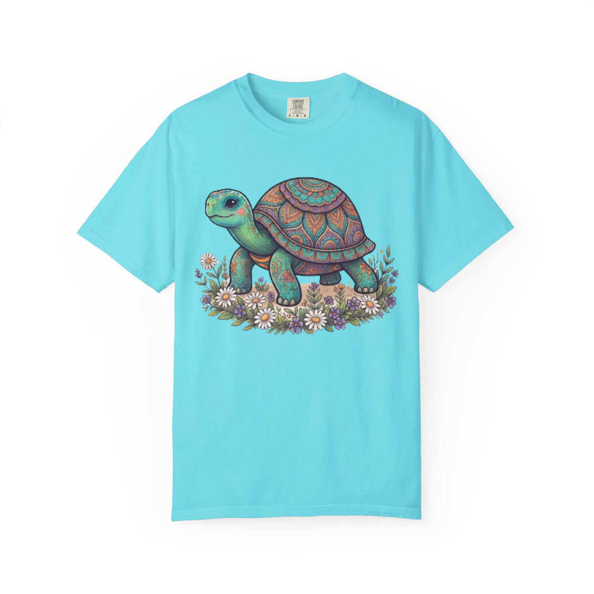 "Hippy Turtle" Unisex Garment-Dyed Tee