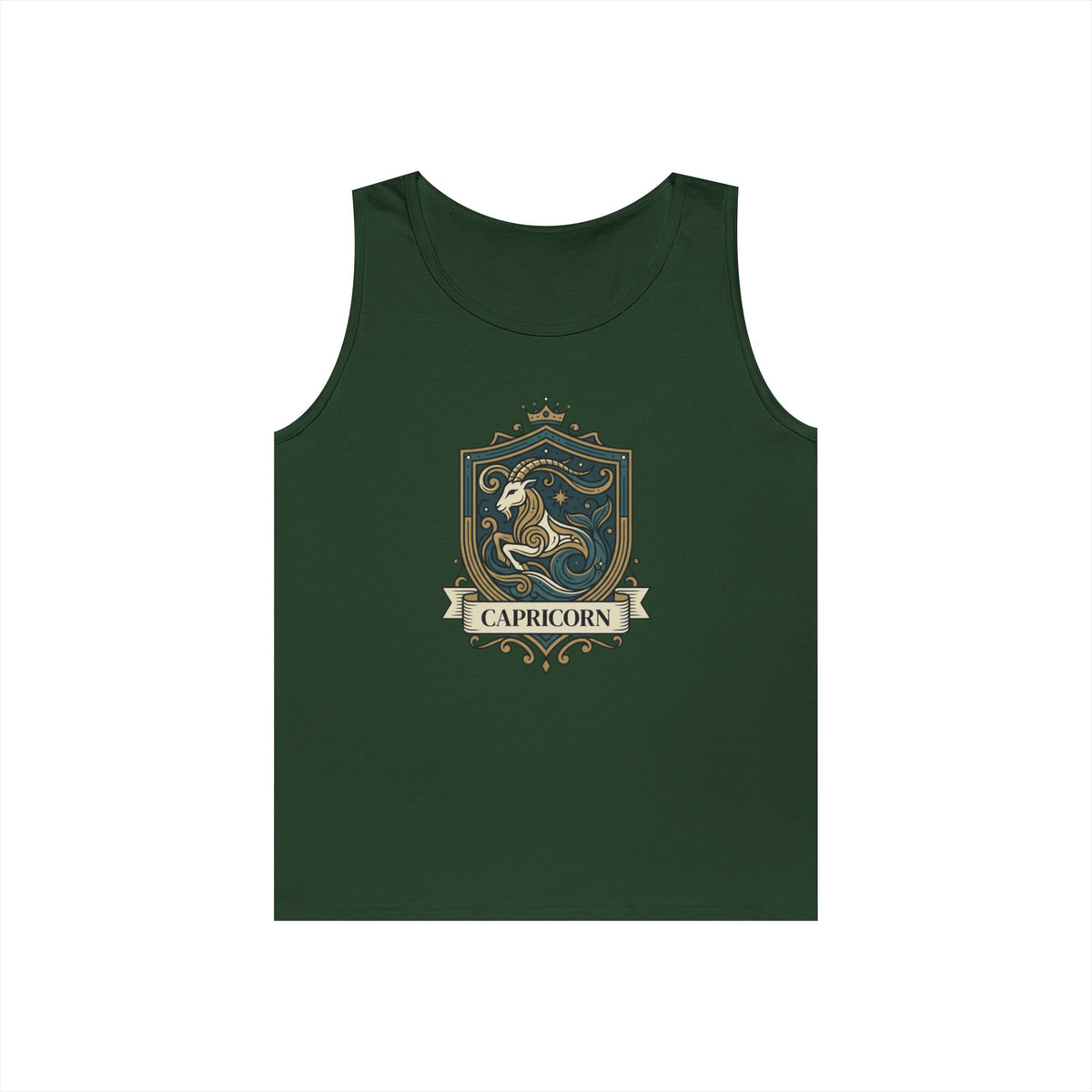 "Capricorn- The Sea-Goat Crest" Tank Top