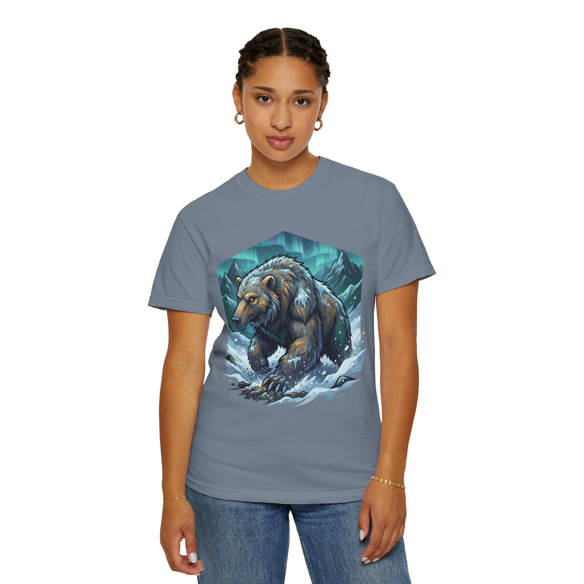 Color: Blue Jean | Alioat (Siberian Folklore) Unisex Garment-Dyed Tee
