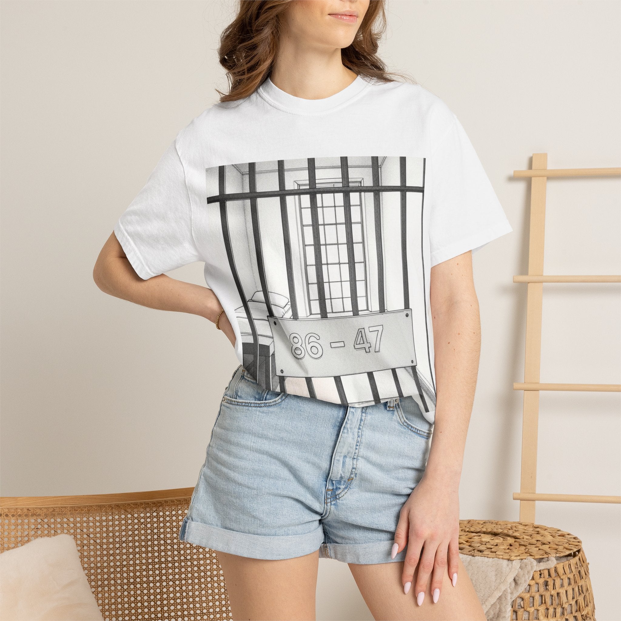 "86-47 Jail Cell" Unisex Garment-Dyed T-shirt